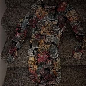 Multicolor Abstract Print Dress